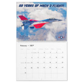 F-16 VIPER - 50年間のマッハ2飛行! カレンダー (2月 2027)