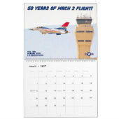 F-16 VIPER - 50年間のマッハ2飛行! カレンダー (3月 2027)