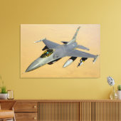 F-16C戦闘用《鳥》ハヤブサ24x36 キャンバスプリント (インサイチュ (リビング))