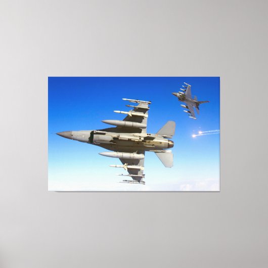 F-16C戦闘用《鳥》ハヤブサ40x60 キャンバスプリント (正面)