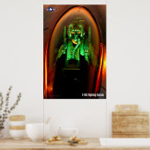 F-16C戦闘《鳥》ハヤブサパイロット ポスター (キッチン)