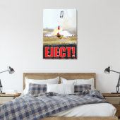 F-16C戦闘《鳥》ハヤブサ – イジェクト！24x36 キャンバスプリント (インサイチュ (寝室))