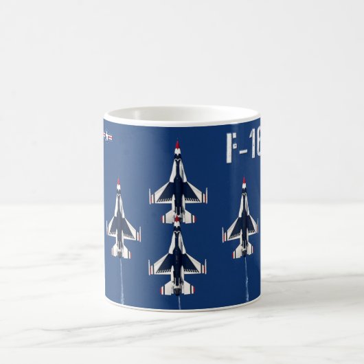 F-16C戦闘《鳥》ハヤブサ コーヒーマグカップ (中央)