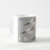 F-16C戦闘《鳥》ハヤブサ コーヒーマグカップ (正面左)