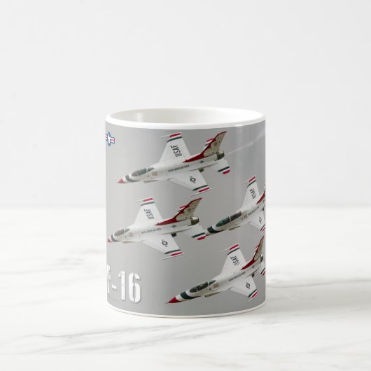 F-16C戦闘《鳥》ハヤブサ コーヒーマグカップ (中央)