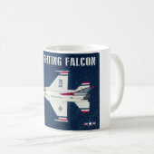 F-16C戦闘《鳥》ハヤブサ コーヒーマグカップ (正面右)