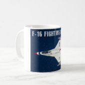 F-16C戦闘《鳥》ハヤブサ コーヒーマグカップ (正面左)