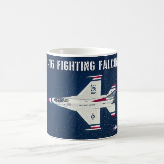 F-16C戦闘《鳥》ハヤブサ コーヒーマグカップ (中央)