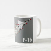F-16C戦闘《鳥》ハヤブサ コーヒーマグカップ (正面右)