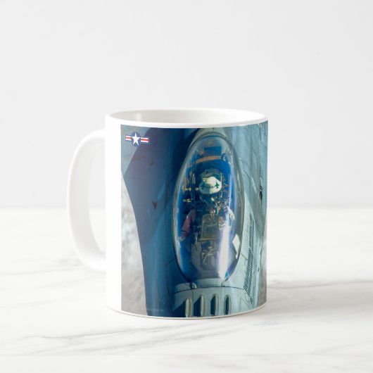 F-16C戦闘《鳥》ハヤブサ コーヒーマグカップ (正面左)
