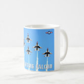 F-16C戦闘《鳥》ハヤブサ コーヒーマグカップ (正面右)