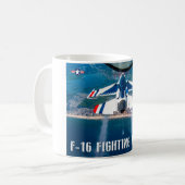 F-16C戦闘《鳥》ハヤブサ コーヒーマグカップ (正面左)