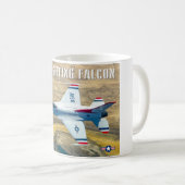 F-16C戦闘《鳥》ハヤブサ コーヒーマグカップ (正面右)