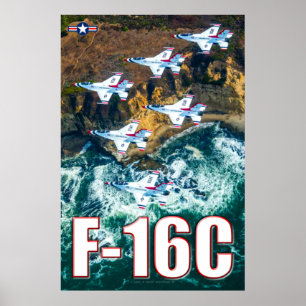 F-16C戦闘《鳥》ハヤブサ ポスター