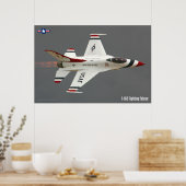 F-16C戦闘《鳥》ハヤブサ ポスター (キッチン)