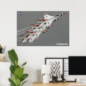 F-16C戦闘《鳥》ハヤブサ ポスター (ホームオフィス)