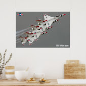 F-16C戦闘《鳥》ハヤブサ ポスター (キッチン)