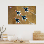 F-16C戦闘《鳥》ハヤブサ ポスター (キッチン)