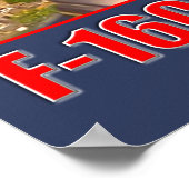 F-16C戦闘《鳥》ハヤブサ ポスター (角)