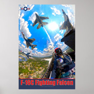 F-16C戦闘《鳥》ハヤブサ ポスター