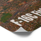 F-16C戦闘《鳥》ハヤブサ ポスター (角)