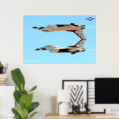 F-16C戦闘《鳥》ハヤブサ ポスター (ホームオフィス)