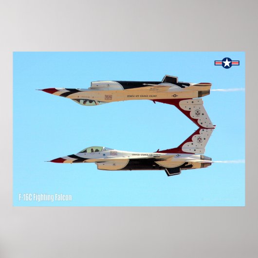 F-16C戦闘《鳥》ハヤブサ ポスター (正面)