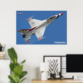 F-16C戦闘《鳥》ハヤブサ ポスター (ホームオフィス)