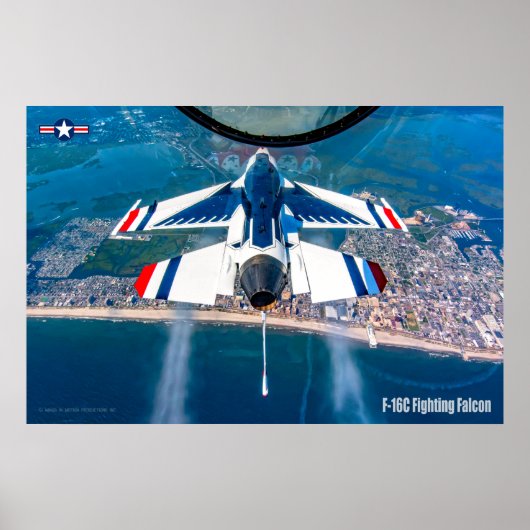 F-16C戦闘《鳥》ハヤブサ ポスター (正面)