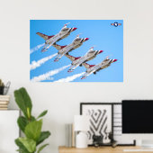 F-16C戦闘《鳥》ハヤブサ ポスター (ホームオフィス)