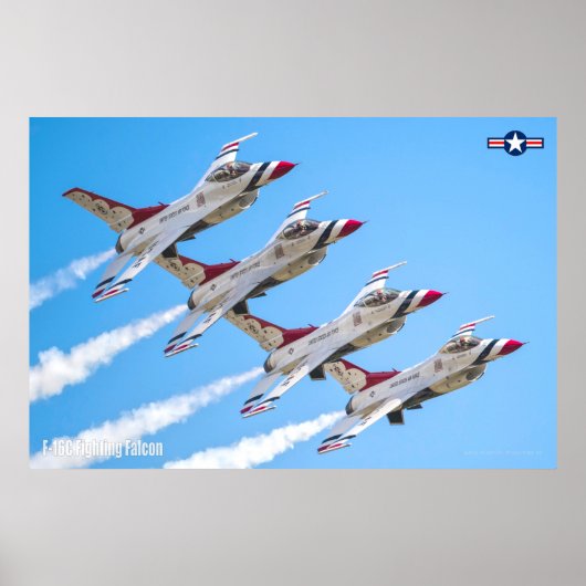 F-16C戦闘《鳥》ハヤブサ ポスター (正面)