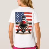 F-16C戦闘《鳥》ハヤブサ Tシャツ (裏面)