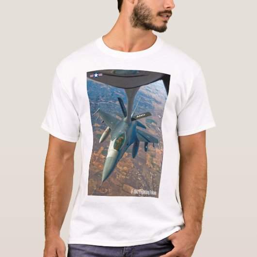 F-16C戦闘《鳥》ハヤブサ Tシャツ (正面)