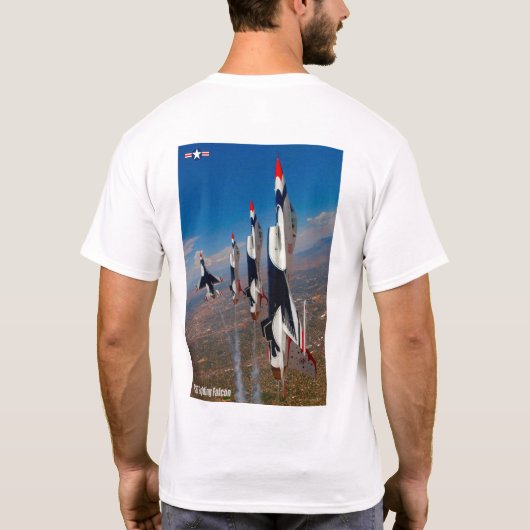 F-16C戦闘《鳥》ハヤブサ Tシャツ (裏面)