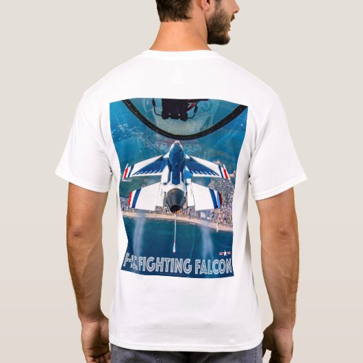 F-16C戦闘《鳥》ハヤブサ Tシャツ (裏面)