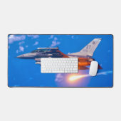 F-16D戦闘《鳥》ハヤブサ デスクマット (キーボード&マウス)