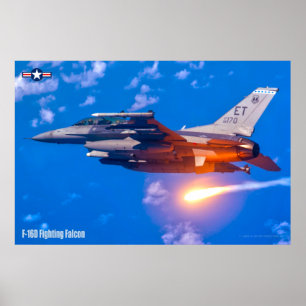 F-16D戦闘《鳥》ハヤブサ ポスター