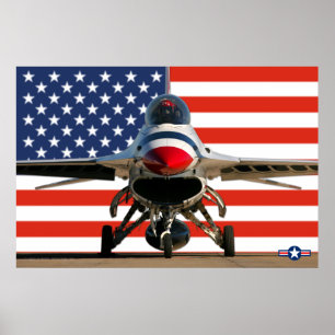 F-16D戦闘《鳥》ハヤブサ ポスター
