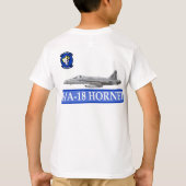 F-18スズメバチとのVFA-83 Rampagers Tシャツ (裏面)
