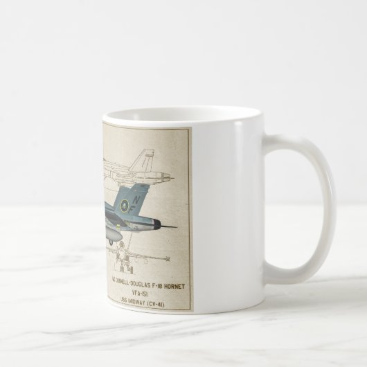 F-18スズメバチ コーヒーマグカップ (右)