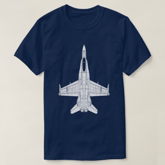 F-18スズメバチ Tシャツ (デザイン正面)