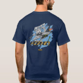 F-18スズメバチw/Callの印 Tシャツ (裏面)