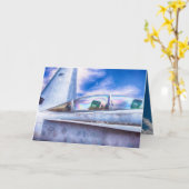 F-18ホーネット戦闘機ジェット機搭載 カード (黄色い花)