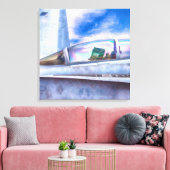 F-18ホーネット戦闘機ジェット機搭載 キャンバスプリント (インサイチュ (リビング))