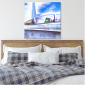 F-18ホーネット戦闘機ジェット機搭載 キャンバスプリント (インサイチュ (寝室))