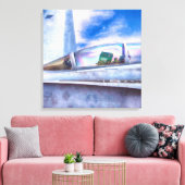 F-18ホーネット戦闘機ジェット機搭載 キャンバスプリント (インサイチュ (リビング))