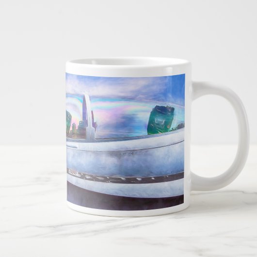 F-18ホーネット戦闘機ジェット機搭載 ジャンボコーヒーマグカップ (右)