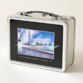 F-18ホーネット戦闘機ジェット機搭載 メタルランチボックス (裏面)