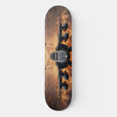 F-18戦闘機ジェット発破、海を横切る スケートボード (正面)