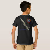 F-18海軍戦闘機の武器の学校 Tシャツ (裏面フル)